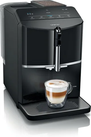 EQ300 TF301E19 - Volautomaat espressomachine - Koffiemachine met bonen van Siemens in Zwart – productfoto 1 van 2