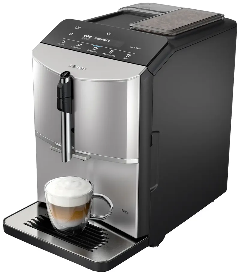 EQ300 TF303E07 - Volautomaat espressomachine van Siemens in Rvs – productfoto 3 van 3