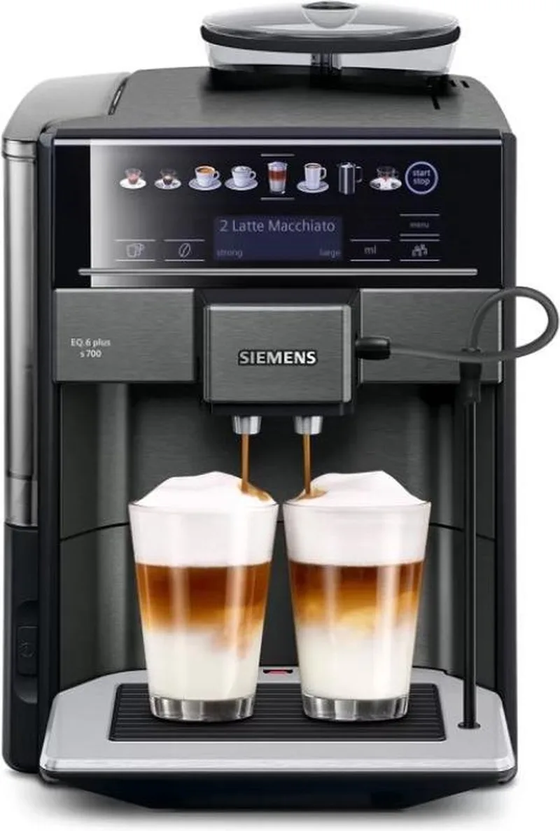 EQ6 Plus s700 TE657319RW - Volautomatische espressomachine by Siemens in Black – product photo