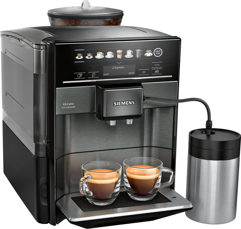 EQ6 plus - TE657F09DE - Espressomachine - Koffiemachine met bonen de Siemens en Roestvrijstaal – photo produit