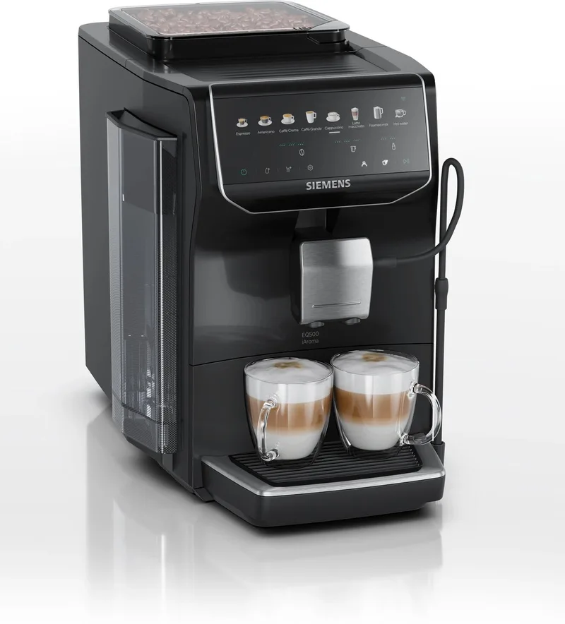 Espresso volautomaat EQ500 iAroma Piano-zwart TP5X3B07 van Siemens in Zwart – productfoto