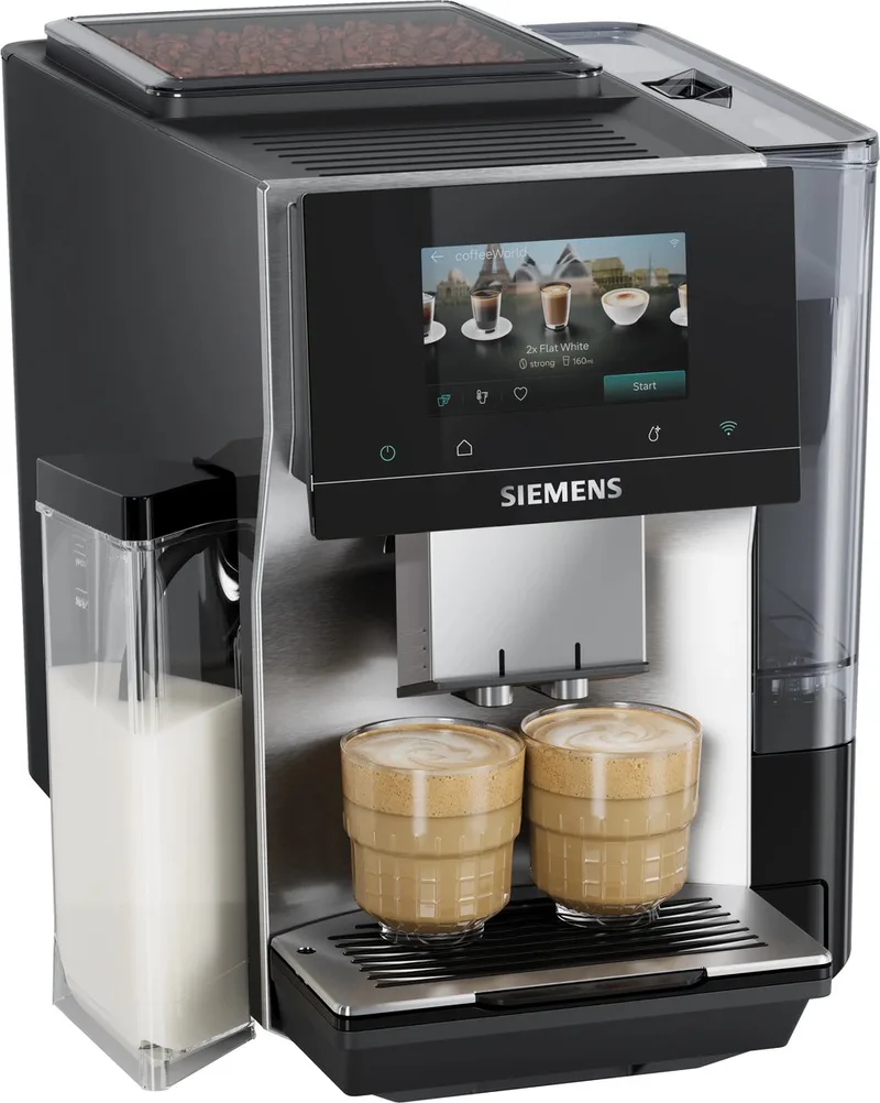 Espresso volautomaat EQ700 iAroma RVS TQ723E03 van Siemens in Zilver – productfoto