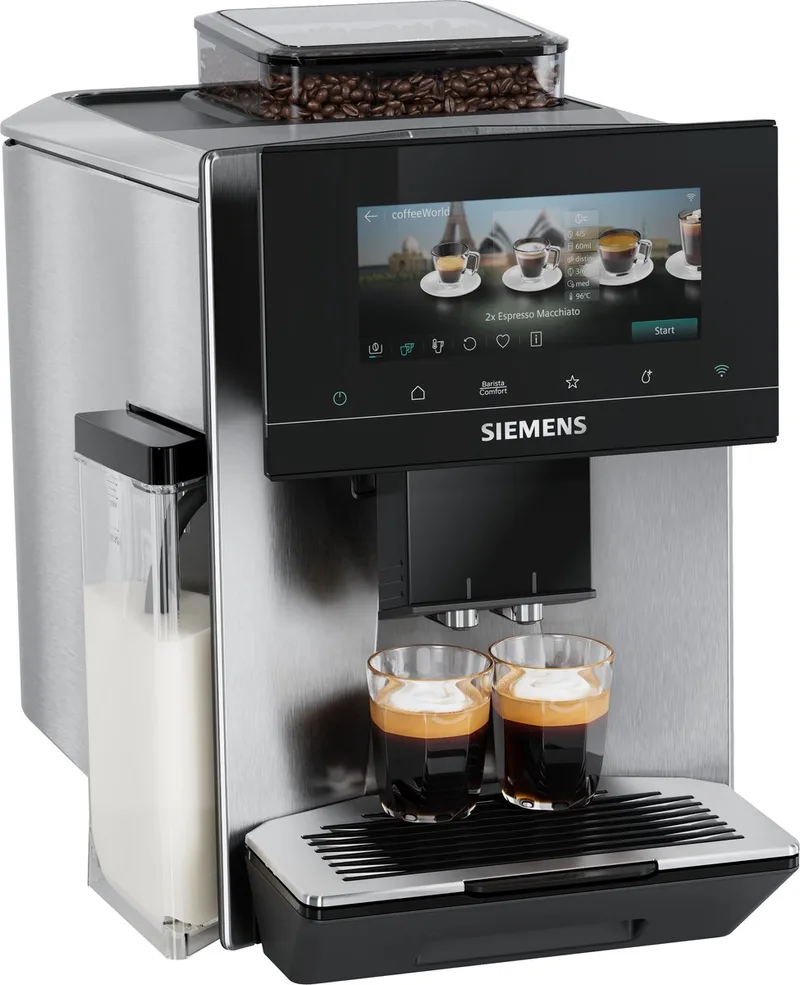 Espresso volautomaat EQ900 iAroma TQ923E03 van Siemens in Rvs – productfoto