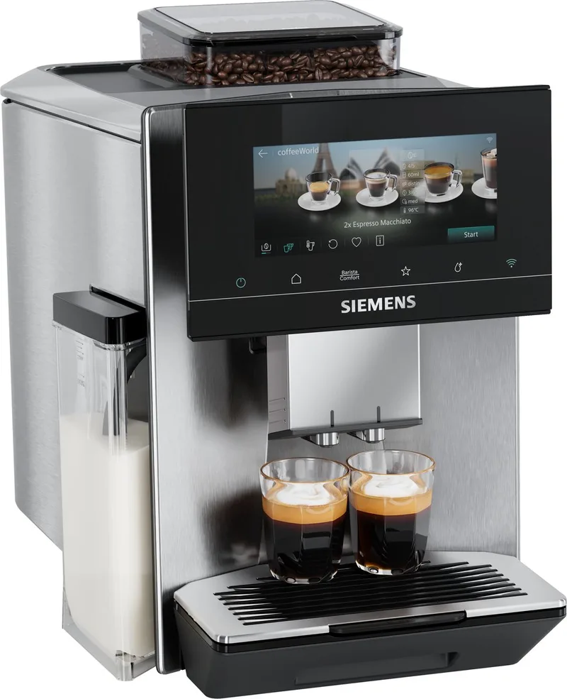 Espresso volautomaat EQ900 iAroma TQ925E03 van Siemens in Rvs – productfoto