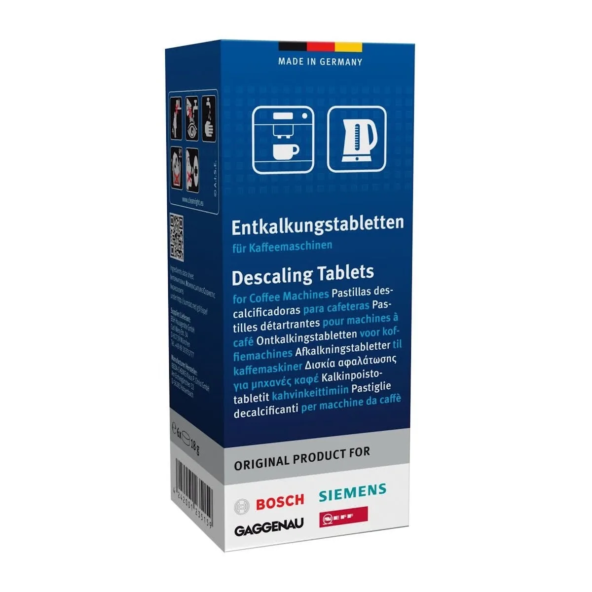 Ontkalkingstabletten - 6 stuks by Siemens – product photo