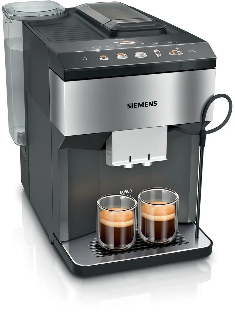 TP511D01 koffiezetapparaat Volledig automatisch Espressomachine 1,9 l van Siemens in Metallic, Zilver – productfoto