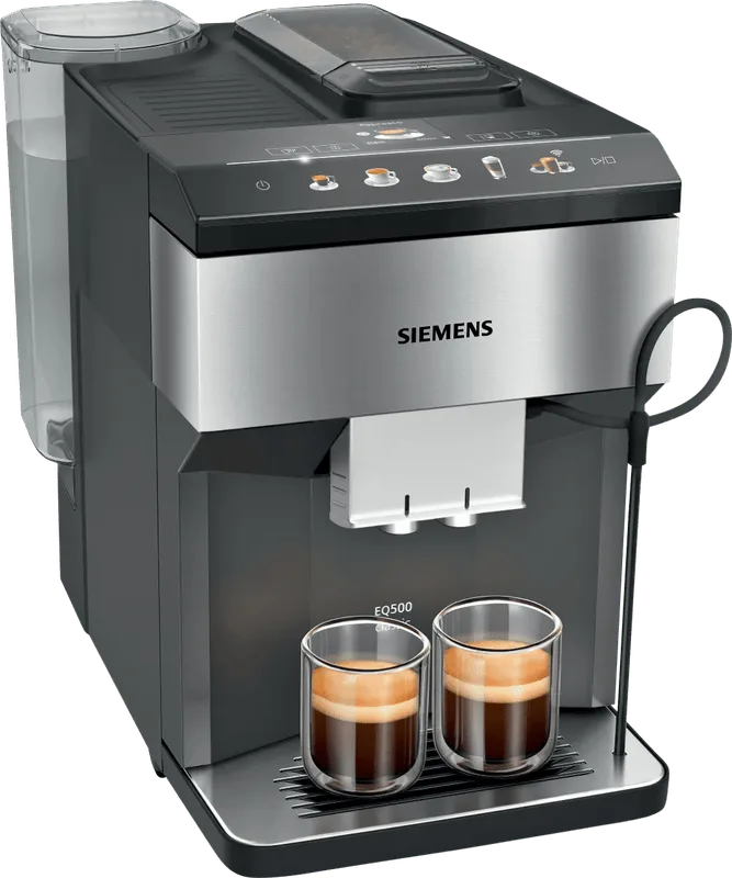 EQ.500 TP516DX3 classic connect Kaffeevollautomat - edelstahl/schwarz von Siemens – Produktfoto