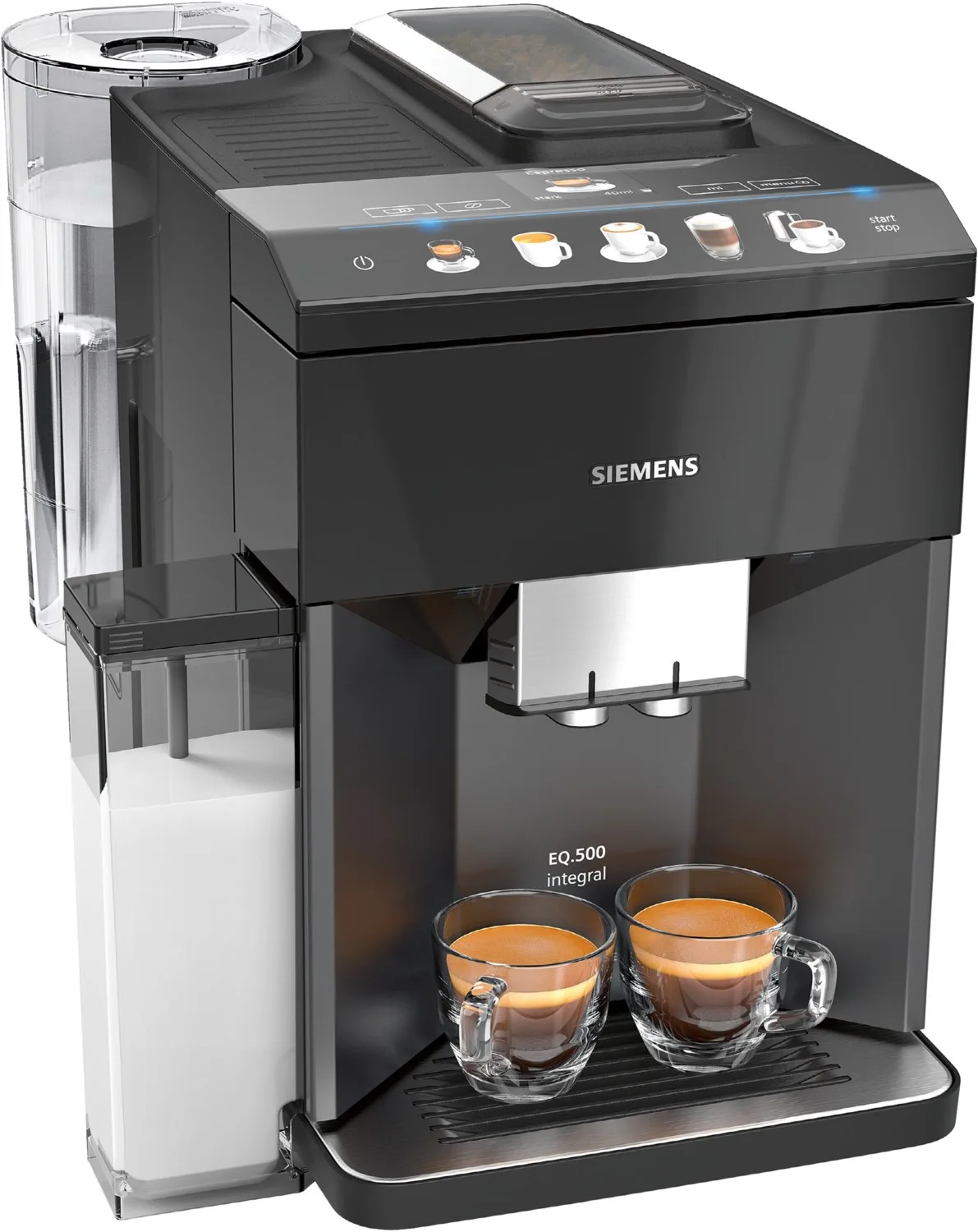 TQ505DF8 Kaffee-Vollautomat von Siemens in Schwarz – Produktfoto
