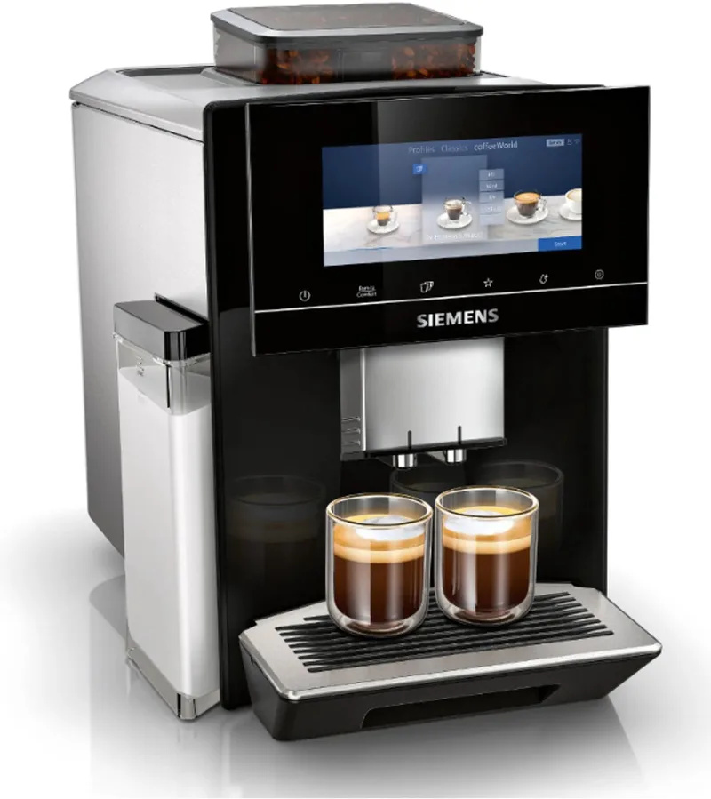 TQ905DF9 EQ900 - Volautomatisch Espressomachine - Zwart de Siemens en Roestvrijstaal – photo produit