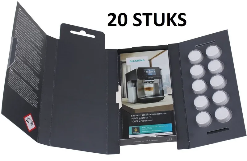 TZ80001A - EQ.Series - Reinigingstabletten - 20 Stuks fra Siemens – produktbillede