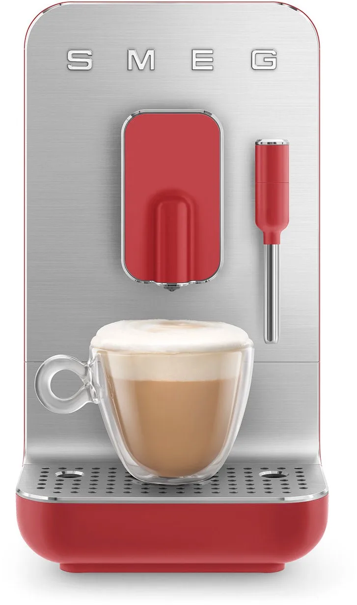 BCC02RDMEU Kaffee-Vollautomat matt von Smeg in Rot – Produktfoto