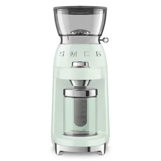 CGF03PGEU Elektrische Koffiemolen - Koffiebonenmaler - 30 Maalstanden - RVS Kegelmaalwerk - Voor Espresso, Filterkoffie & French Press - 240g Bonenreservoir - '50s Style van Smeg in Watergroen – productfoto 2 van 6
