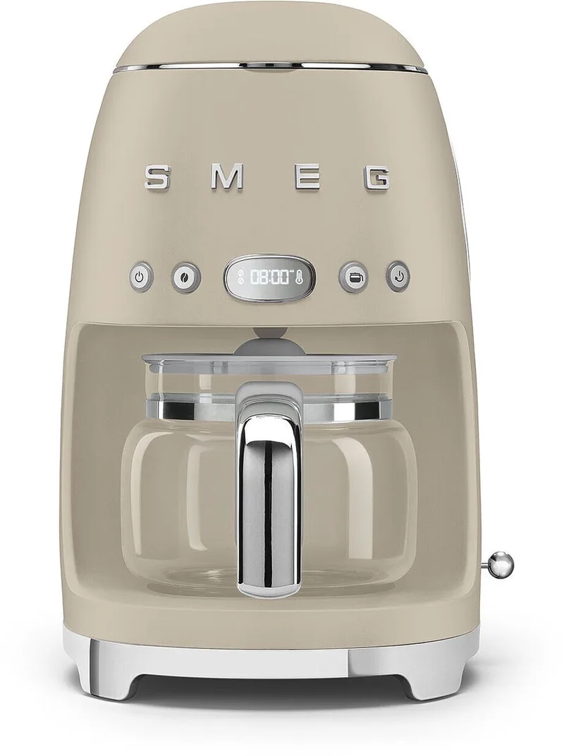 DCF02MLMEU Filterkoffiemachine - Koffiezetapparaat - 10 Koppen - Warmhoudfunctie 40 min - Aroma Instelling - Programmeerbare Startfunctie - 50’s Style by Smeg in Mat Moonlight – product photo
