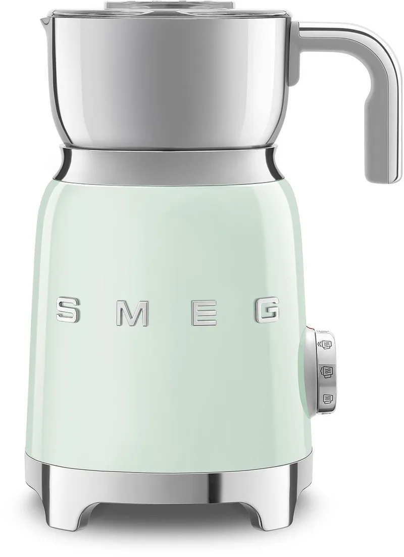 MFF11PGEU Melkopschuimer - Inductie - 500W - 6 Programma's - Warme & Koude Melkschuim - RVS Kan - '50s Style by Smeg in Watergroen – product photo