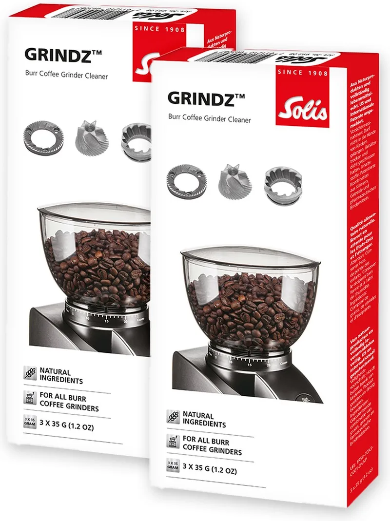 Grindz Reiniger voor Koffiemolen - Bonenmaler Reiniger - 3x 35g - 2 Stuks van Solis – productfoto