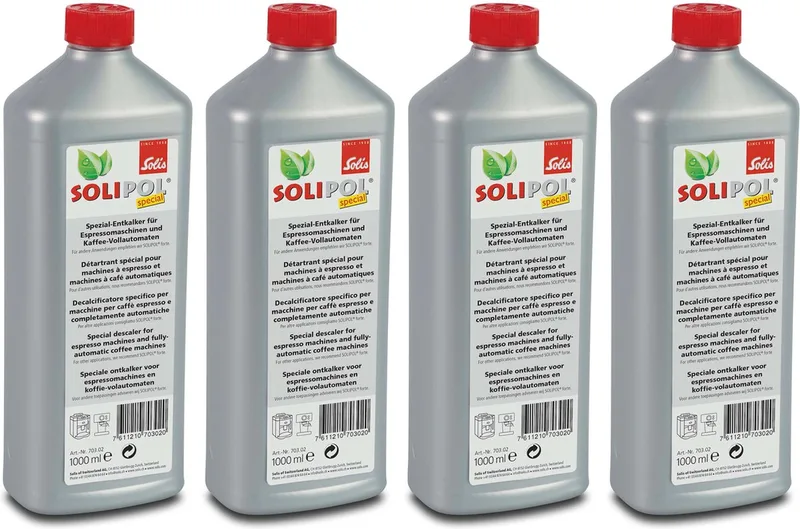 Solipol Special Ontkalker - Ontkalker Koffiemachine - 4 x 1 Liter från Solis i Grå – produktbild