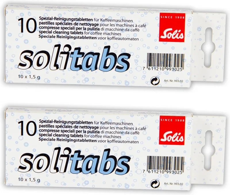 Solitabs 2 x 10 Reinigingstabletten Koffiemachine - Espressomachine de Solis – photo produit
