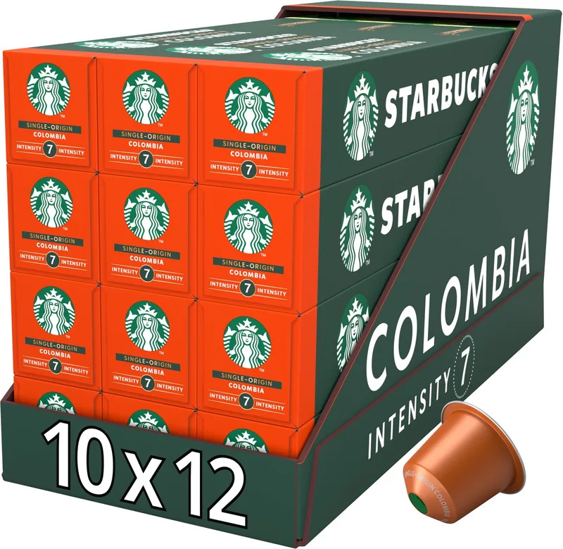 by Nespresso capsules Colombia - 10 koffiecups x 12 doosjes från Starbucks – produktbild