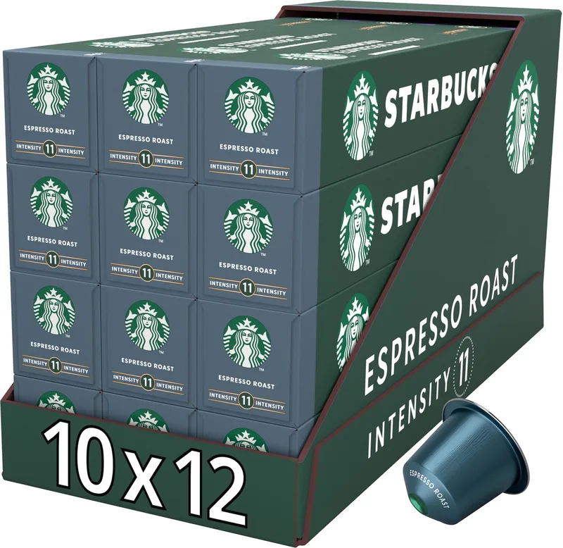 by Nespresso capsules Espresso Roast - 10 koffiecups x 12 doosjes van Starbucks – productfoto