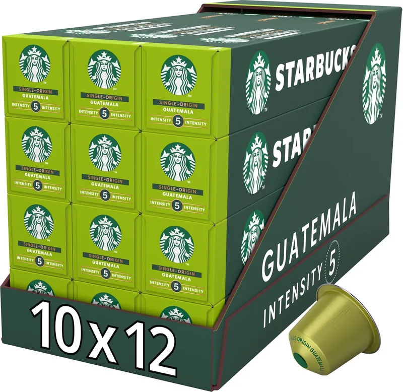 by Nespresso capsules Guatemala - 10 koffiecups x 12 doosjes van Starbucks – productfoto
