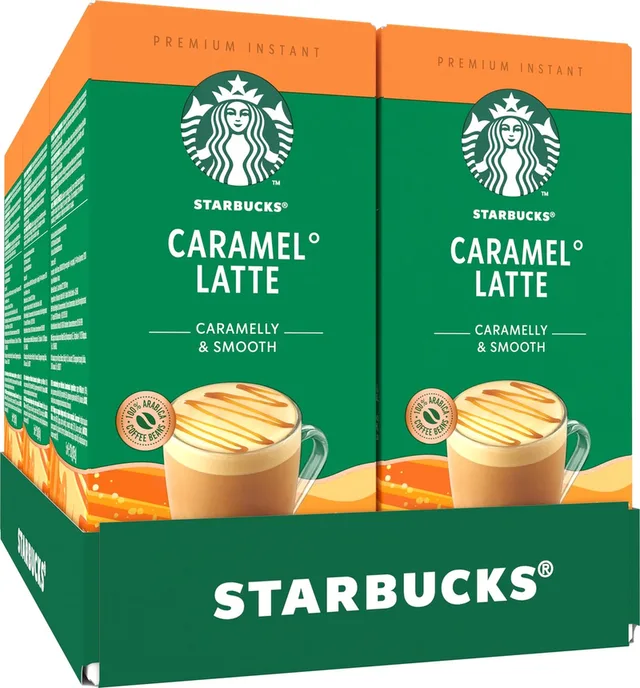 Caramel Latte oploskoffie - 6 doosjes x 5 zakjes