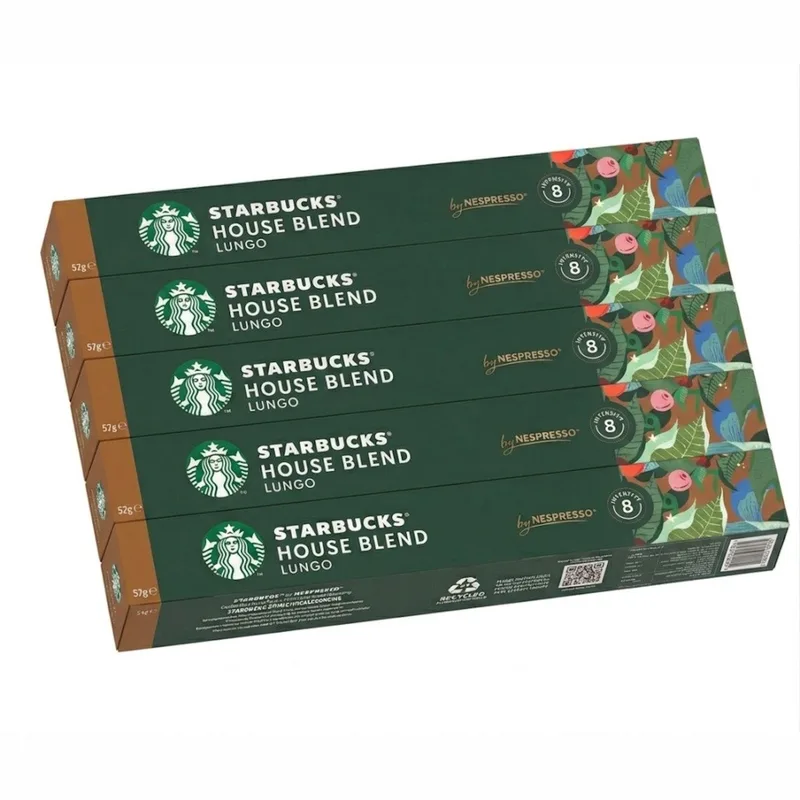 House Blend Lungo - Multipack - 50 (5x10) Koffiecups Compatibel met Nespresso Coffee Machine by Starbucks – product photo