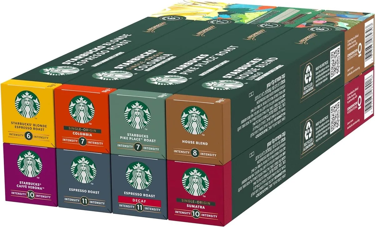 Nespresso cups® balanced pack - 8 x 10 stuks de Starbucks – photo produit