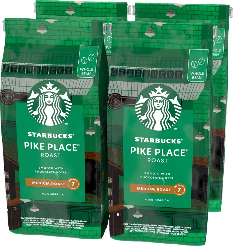 Pike Place Roast koffiebonen - 4 zakken x 450g van Starbucks – productfoto