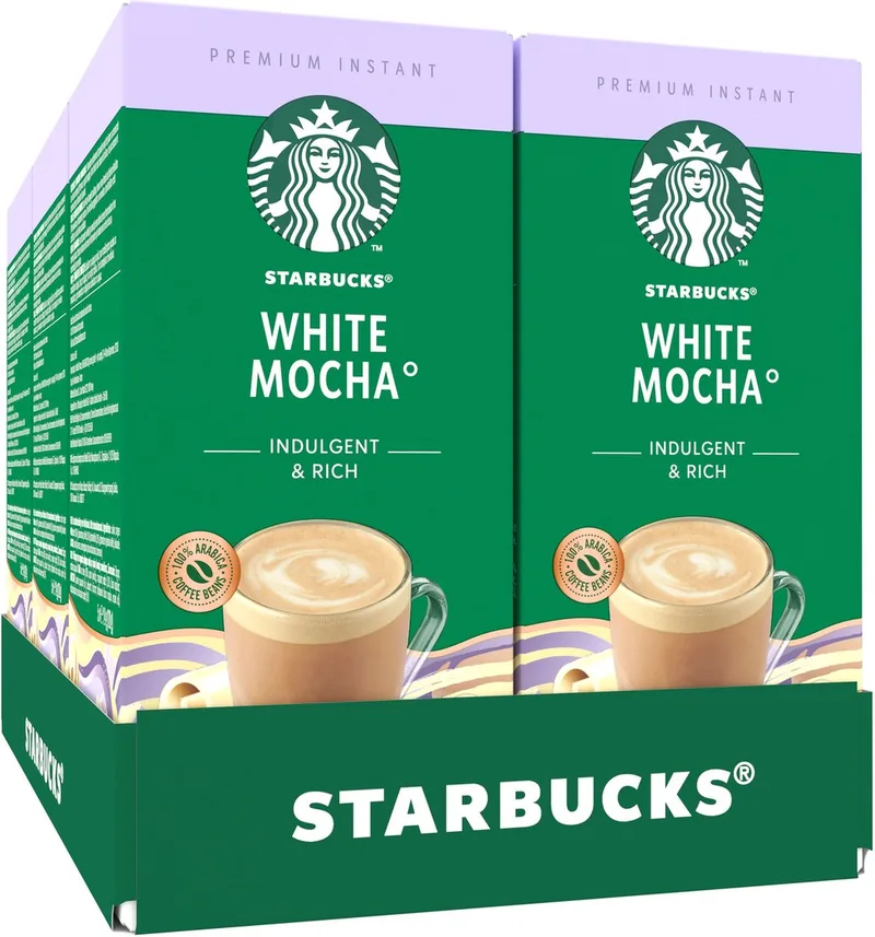 White Mocha oploskoffie - 6 doosjes x 5 zakjes by Starbucks – product photo
