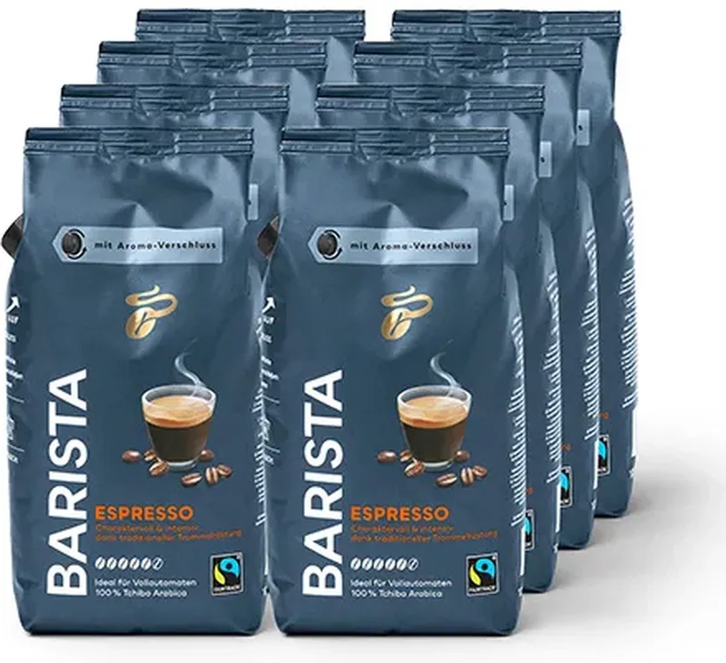 Barista Espresso Bonen - 8x 1 kg van Tchibo – productfoto