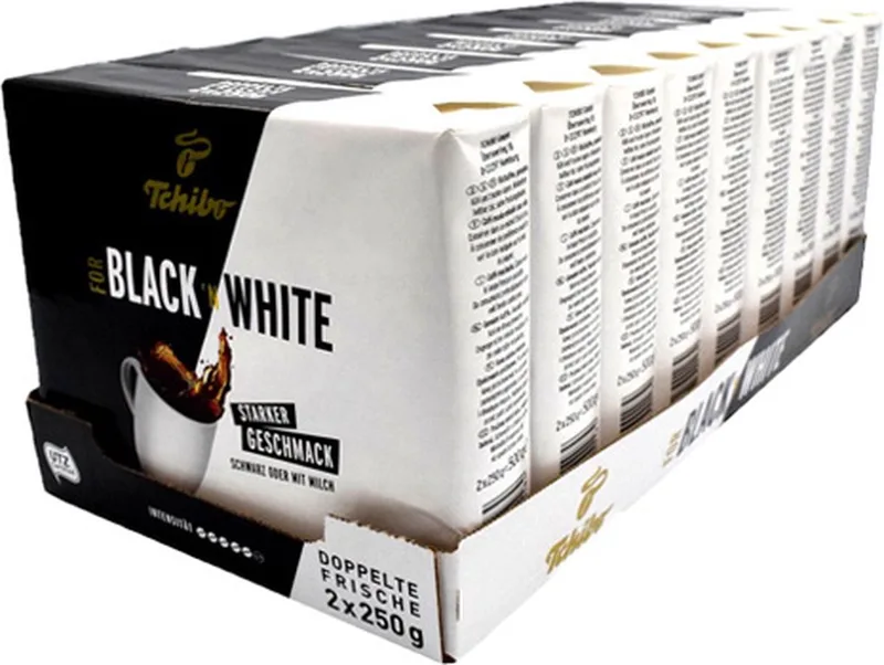 Black 'n White Gemalen koffie - 9x 500g (2x 250g) van Tchibo – productfoto