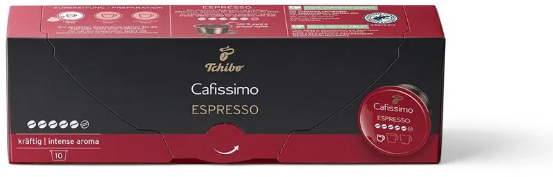 Cafissimo Serie - Espresso Capsules - Intense Aroma - 10 stuks von Tchibo – Produktfoto