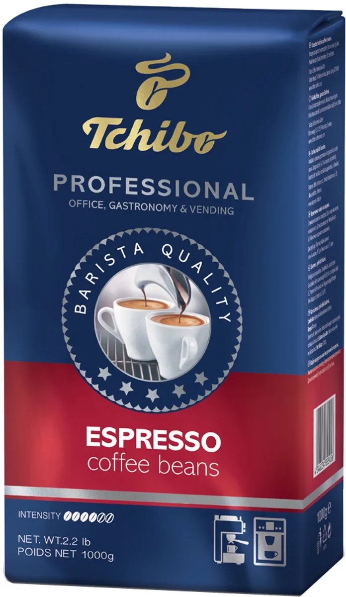 Professional Espresso koffiebonen, hele bonen, 1000g van Tchibo – productfoto 1 van 3