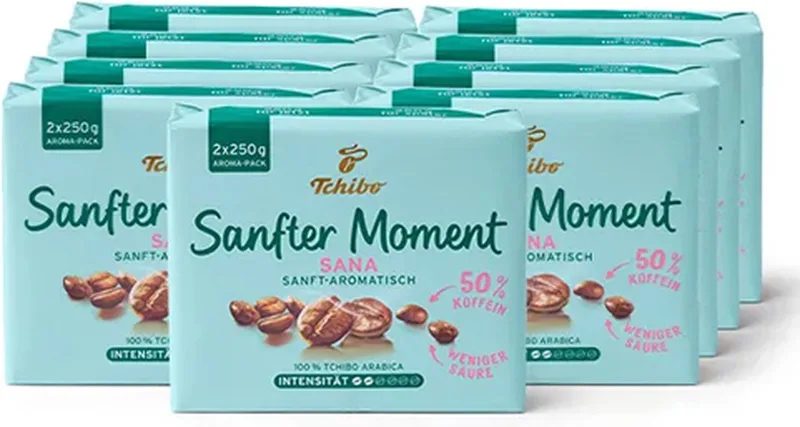 Sanfter Moment Sana Gemalen koffie - 9x 500g (2x 250g) by Tchibo – product photo