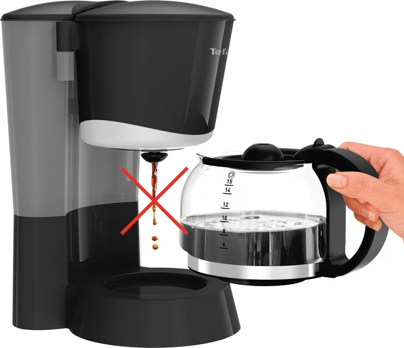 Element CM4708 - Filter-koffiezetapparaat van Tefal in Zwart, Rvs – productfoto