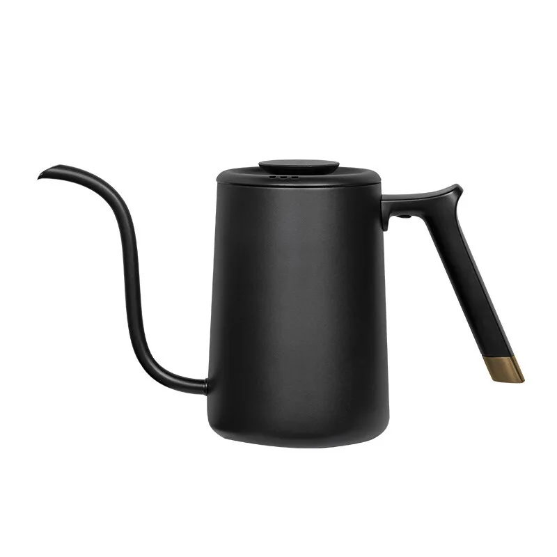 Vissenkop Pure Koffiekan 600 ml, Gansnek Pour Over Koffiekan, Zwart de Timemore – photo produit
