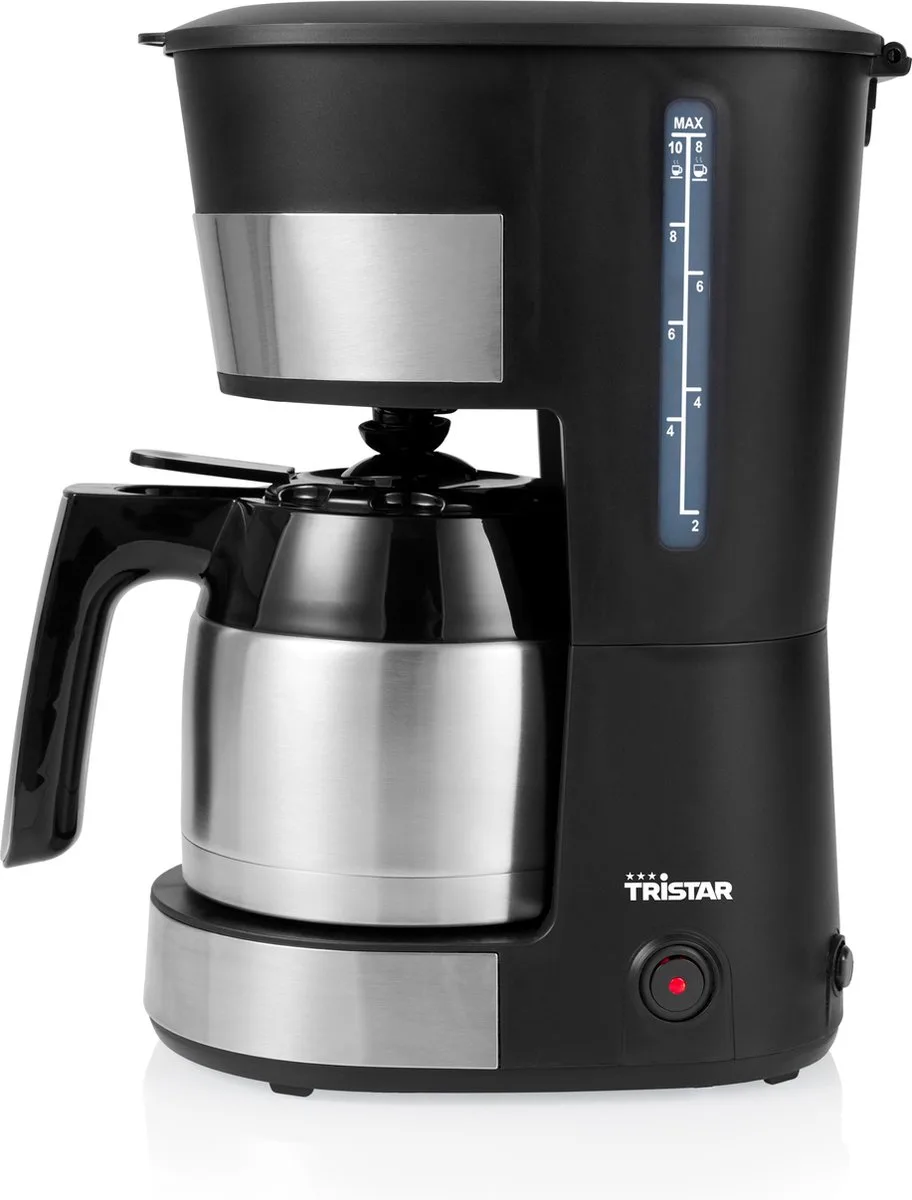 Cafetière à Filtre Cm-1283 de Tristar en Noir, Roestvrijstaal – photo produit