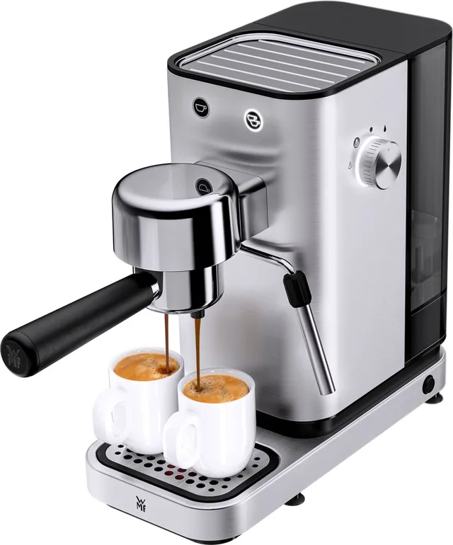 Lono - Pistonmachine - RVS - 15 Bar - Melkopschuimer - Compact Design